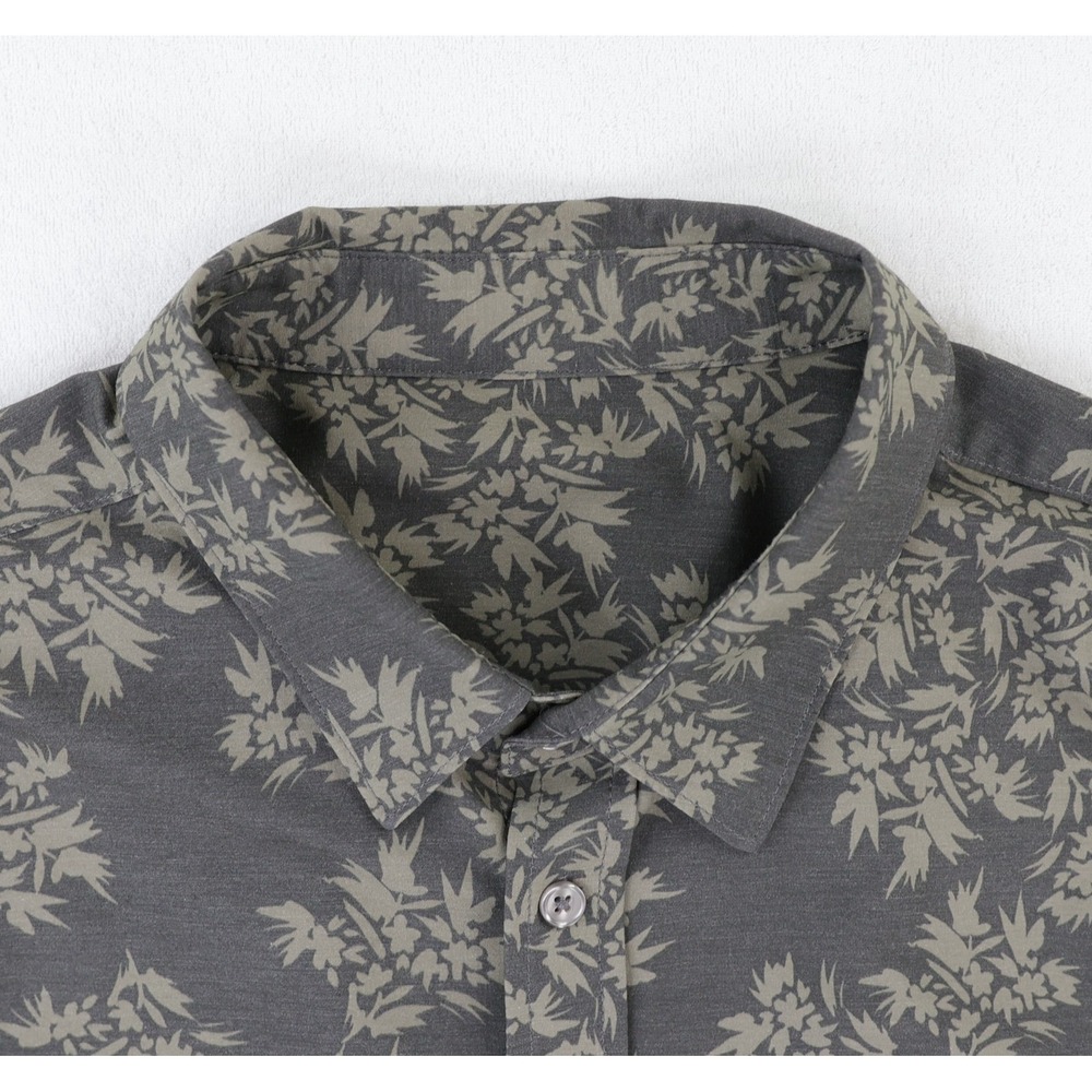 Vuori Short Sleeve Bridge Button Down Shirt Mens XL Shiitake Vista V184 - Picture 4 of 9